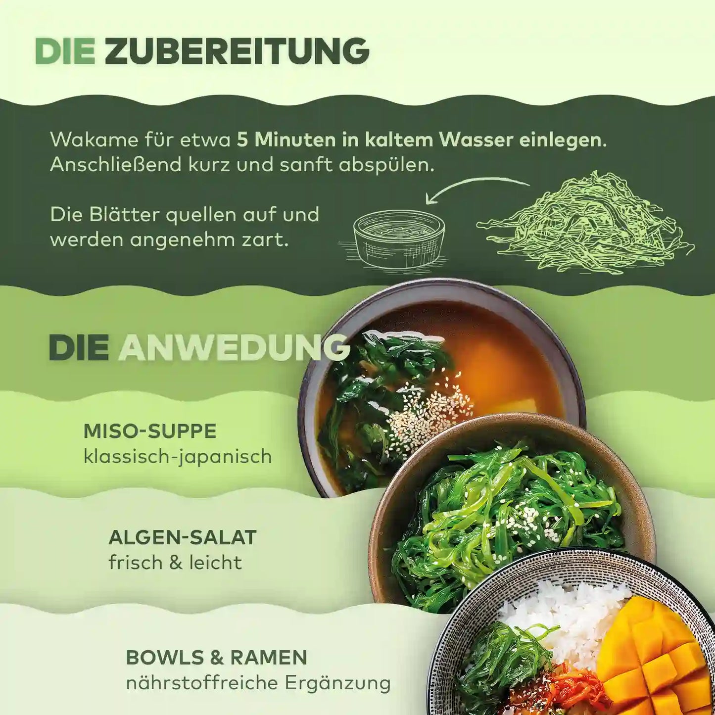 Wakame Blätter