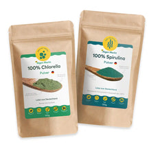 Deutscha Algen pulver Set aus je 100g Chlorella und Spirulina von algenmarkt