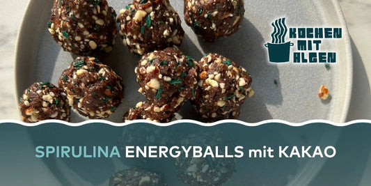 Spirulina Energyballs mit Kakao