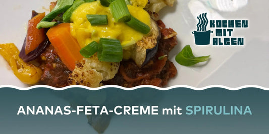 Ananas-Feta-Creme mit Ofengemüse