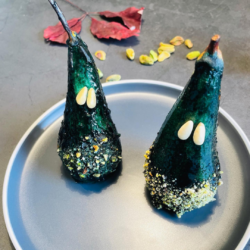 Glasierte Halloween Birnen