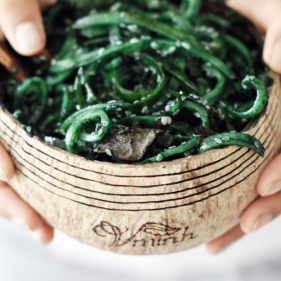 Spirulina Gurke Nudeln