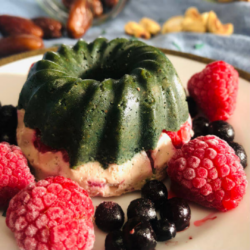 Roh Vegane Cupcakes mit Spirulina