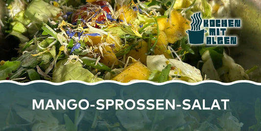 Frischer Mango-Sprossen-Salat mit Spirulina & Dulse