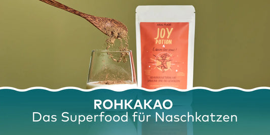 Rohkakao mit ein Trinkpulver Kakao von algenmarkt - Blog banner 