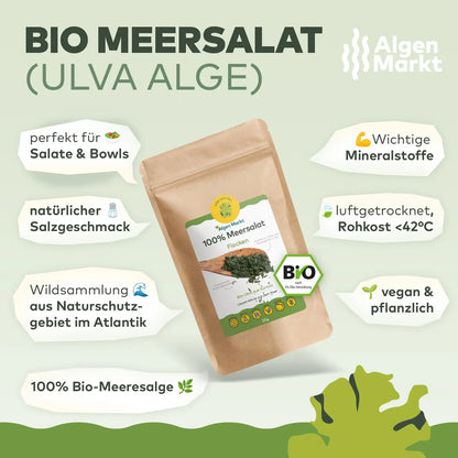 Bio Meersalat Flocken - Bio Ulva Algen