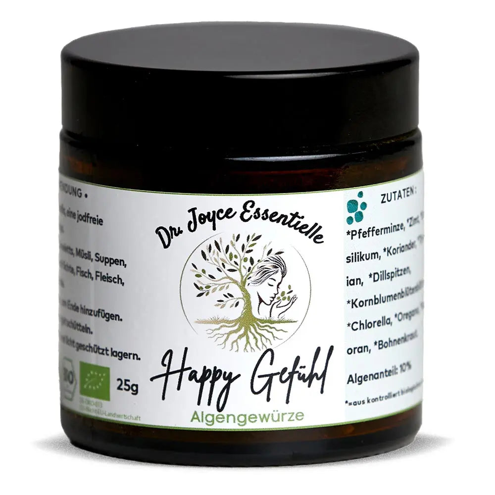 Algengewürze Glas mit Chlorella - 25g Happy Gefühl Algenmarkt