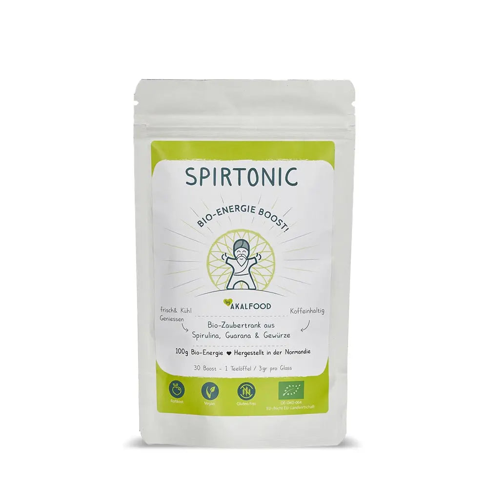 Spirtonic Getrankepulver ayurvedische energie von Akalfood algenmarkt