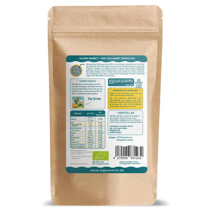 rueckseite bio spirulina pressling beutel 300g algenmarkt