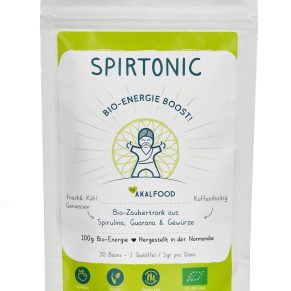 SPIRTONIC – Bio Energypulver 100g Beutel aus Spirulina und Guarana - AKAL Food