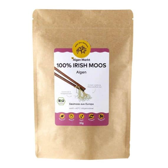 Bio Irish Moos, Seamoos Alge 30g Beutel Algenmarkt